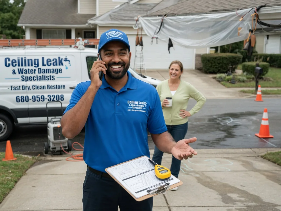 Ceiling Leak Cleanup Conchas Dam, NM FAQs